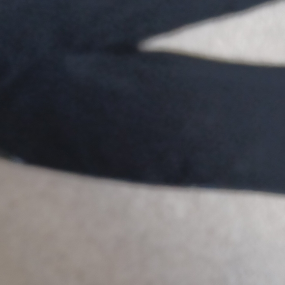 Holiday studded pants with slit in legs back zipper flare 100 polyester size 38 - Picture 2 of 12